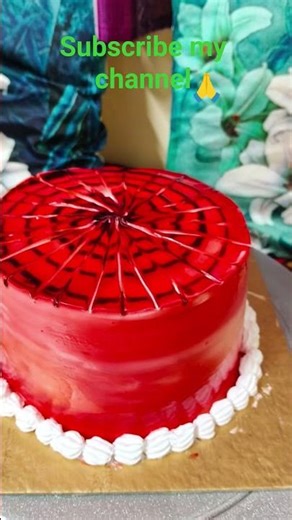 #heart cake 1kg auri jail ke Spider-Man sticker#shortvideo #viral #cake #subscribe #😋🙏🎈