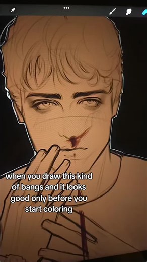 Creating Illustrative Bangs in Procreate: A Guide