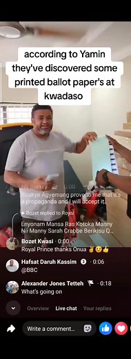 Ghana Election 2024 Process and Ballot Discovery at Kwadaso