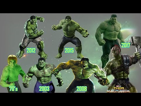 Hulk transform from 70s to 2017 Thor Ragnarok