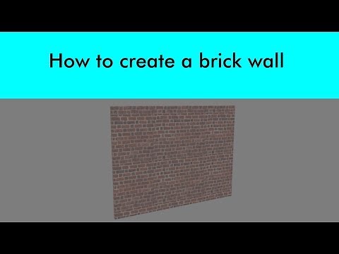 How to create a brick wall - Maya 2018 Tutorial