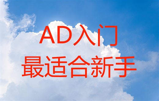 最适合新手的AD入门教学视频