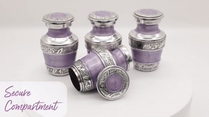 Keepsake Urns - Mini Urns for Human Ashes Set of 6 - Handcrafted Small Urn for Ashes Keepsake - Honour Your Loved One with Cremation Urn - Perfect Urns for Male & Female