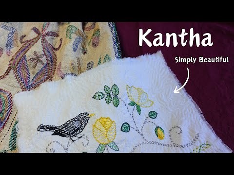 Stitching Kantha: A Bird & Flower Embroidery That You Can Make Too!