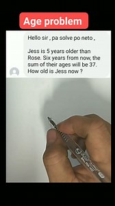 Age problem / civil service exam 2024 / civil service exam / civil service exam reviewer / numerical ability #NAPOLCOM2024 #civilserviceexam2024 #cse2024 #civilserviceexam #mathematics #NAPOLCOM #CivilServiceExamination #civilservice #QuizChallenge | Arturo Infornon Malag Jr.