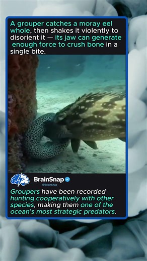 Moray Eel vs Grouper No Contest