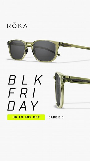Up to 40% off Cade 2.0 eyewear. Everyday, performance frames that are light as air and never let you down. | ROKA