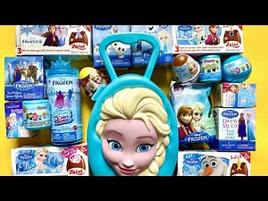 ASMR MEGA Frozen collection playdoh oddly satisfying