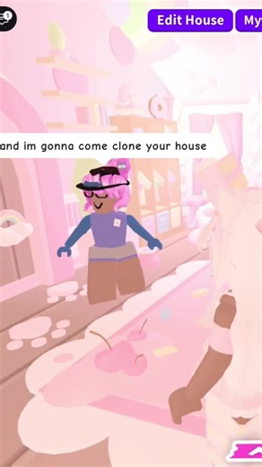 PLEASE GET AWAYYY #adoptme #adoptmefyp #adoptmebuilding #adoptmepov #adoptmefunny clone house cloners