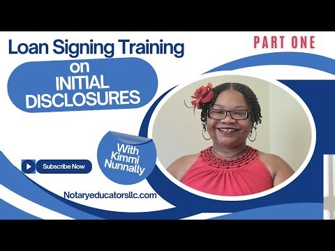 Part One: Initial Disclosure Training