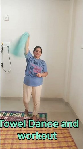 Towel dance and workout for flexibility 💪# balanced exercise