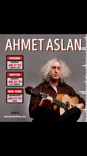 The maestro of melody, Ahmet Aslan, graces the U.S. with his soul-stirring presence. With his songs streaming over 50 million times worldwide, Aslan’s profound vocals and mastery of the tembur have captivated hearts globally. 🎫 Be a part of this musical sensation at www.serdarilhan.com #AhmetAslanUSTour #FolkLegend #50MillionStreams #Turkishmusic #livemusic #soulmusic | DROM