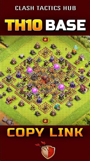 Th10 Trophy Pushing and Hybrid Base Layout's | #th10base