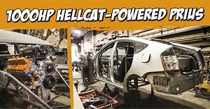 These Guys Are Swapping a 1,000-HP Hellcat Engine Into a Prius Because Why Not