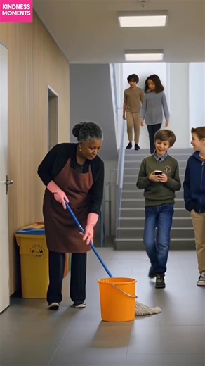 2.8M views · 58K reactions | Students Show Kindness to Cleaner Students show kindness to cleaner by tidying up what others had thrown around #AI #GoodDeeds #Heartwarming #Compassion . . . (For entertainment purposes only. Consult professionals if guidance on activities is presented. No brand affiliation is implied if any are shown. If inspired by true events, creative adaptations may be included. Content may include public footage.) | Fabiosa Daily | Facebook