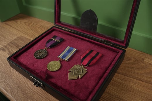 Military Shadow Box and Flag Case, Wooden Medal Rack, Veteran Flag Holder, Custom Medal Hanger Display, Award Holder - Etsy