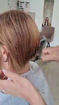 Short Bob Haircut for Blonde Hair #bobhair #hairstyle #hairtutorial