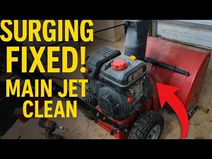 Craftsman 2-Stage Snowblower Surging, turn off when open choke Fix! First Start of Winter