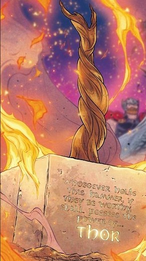 How Thor's Hammer Mjolnir was Created #marvel #marvelcomics #thor #mjolnir #odin #dwarfs
