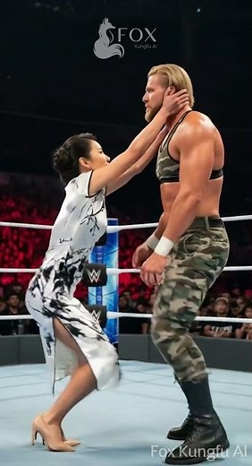 Thibao Kung Fu Beauty STUNS Muscular Fighter with Epic Knockout! | Fox Kung Fu AI