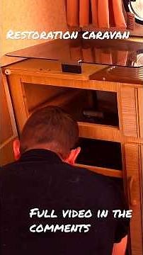 CARAVAN RESTORATION! How to remove cupboards! OLD RETRO VINTAGE #caravan #CaravanRestoration