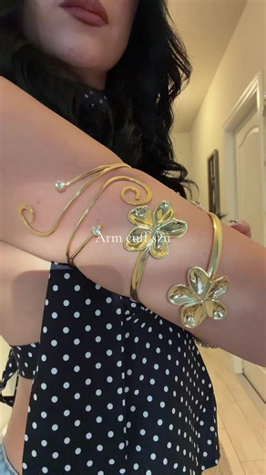 Arm cuffs level up any summer outfit, loveeee it!😍#armcuff #armcuffjewelry #jewelry #bodyjewelry #summeroutfits