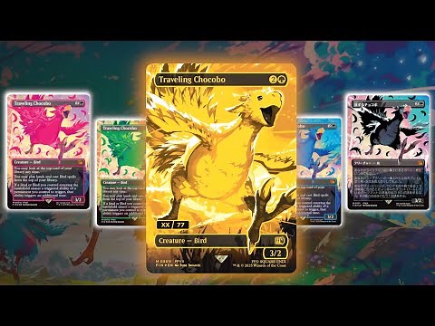 All Neon Chocobos found - MTG x Final Fantasy