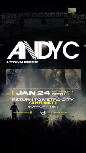 ANDY C returns to Perth in Jan 2026 🇦🇺 | Higher-Ground