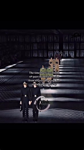 Modish Muse Magazine | ✨ Witness the brilliance of Gucci’s Twinsburg 2023 runway, showcasing 69 pairs of identical twins. A profound exploration of duality,... | Instagram