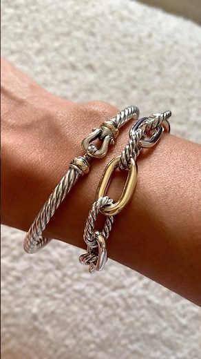 Unboxing David Yurman Madison Chain Bracelet and DY Cable Flex Bracelet. #DavidYurman #jewelry￼