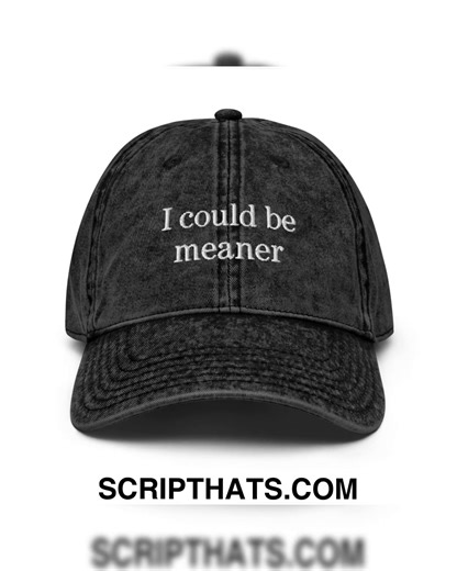 Get ready to make a statement! 🎉🧢 Our I Could Be Meaner Embroidered Unstructured Denim Dad Hat is the perfect blend of style and comfort. Crafted from soft, durable denim, this hat effortlessly elevates any outfit while keeping you cool and casual. Whether you're out with friends, hitting the beach, or running errands, this hat adds a touch of attitude that’s sure to turn heads. Its playful embroidery lets you express your unique personality with every wear! 😎✨ Why blend in when you can stand