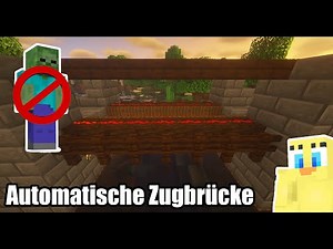 Minecraft: Funktionierende Zugbrücke bauen (Tutorial 1.19)