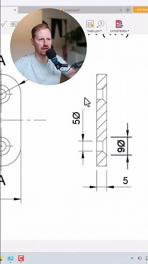 Schnell & präzise: Technische Zeichnung in Fusion 360 🧠 #fusion360