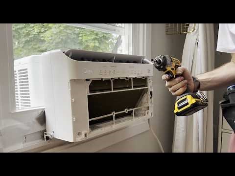 Clean Mold out of your Midea U Air Conditioner - Full Front Disassembly Instructions