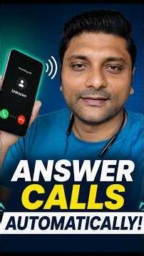 Answer Calls Automatically Without Touching Your Phone! 📞 #android