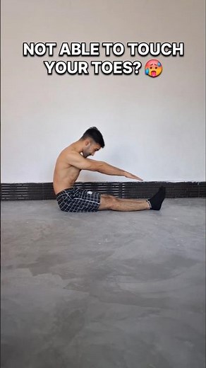 Not able to touch toes ? Watch this🥵! #flexibility #yoga #fitness #workout #health