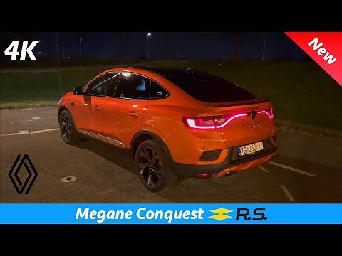 Renault Arkana RS Line 2022 - NIGHT review in 4K | Exterior - Interior (Ambient lights)