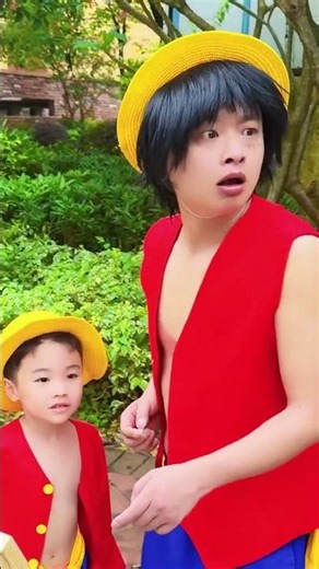 The little girl was calling for help.