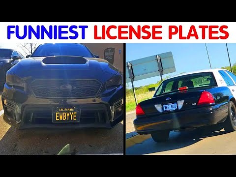 50 Funny and Clever License Plates That Will Make You Laugh (NEW)