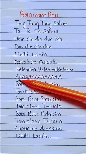 Party Tunes Brainrot Rap #lyrics #ytshort