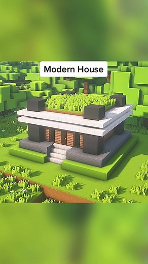 Modern Concrete House in Minecraft