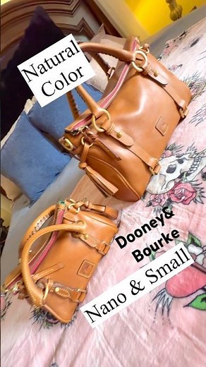 DOONEY & BOURKE FLORENTINE SATCHEL OPTIONS NANO SMALL GENUINE LEATHER BAG REVIEW #dooneybag