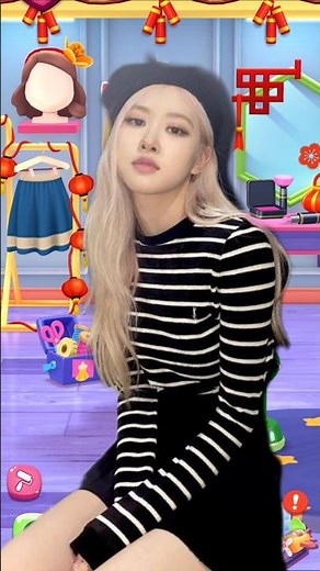 Rose (blackpink) by my talking angela 2 #kpop #blackpink #rosé #viral #subscribe #shorts #cosplay