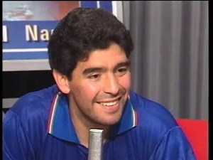 Maradona: intervista dopo Italia-Argentina Mondiale 1990