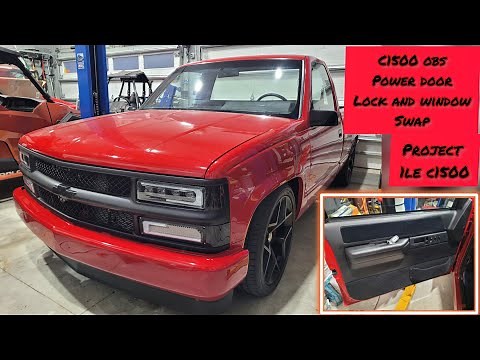 c1500 obs chevy power windows and lock swap. with keyless entry