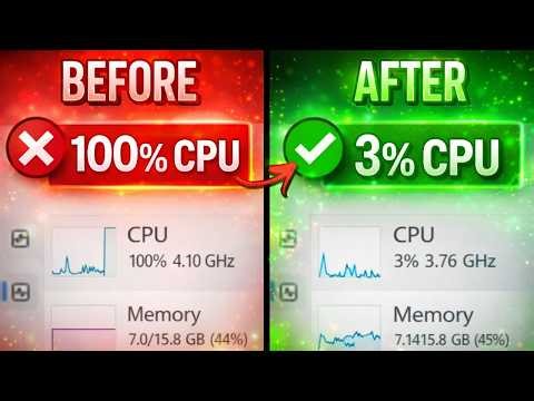 How to Reduce CPU Usage in Windows 10/11 (100% Working Fix 2026)