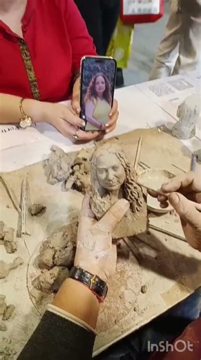 Quick live water based clay portrait in 30 minutes