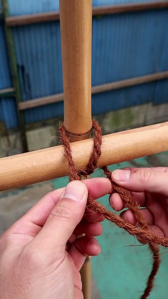 [How to tie a string] How to fix a bamboo fence "Ibo musubi"