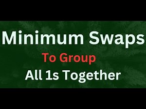 Minimum Swaps to Group All 1's Together II | Leetcode 2134 in Java | Must do DSA | Minimum swaps