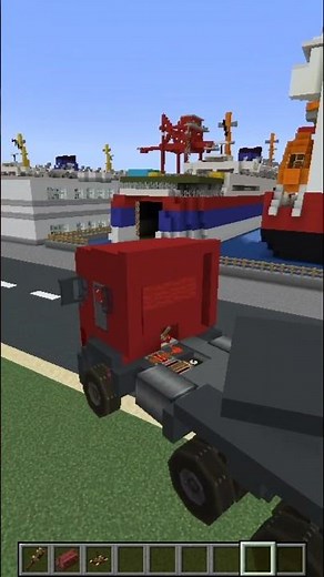 I Turned Minecraft into Realistic Truck Simulator with Create Mod #create #minecraft